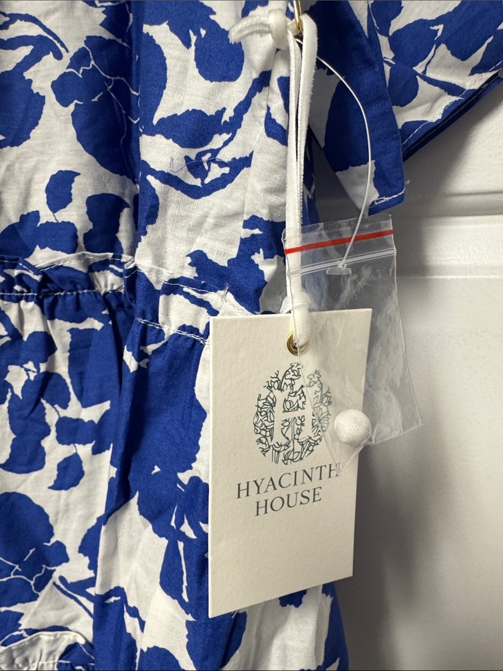 NWT - Hyacinth House Thea Mini Dress — Blue Floral — Size S - Picture 6 of 8